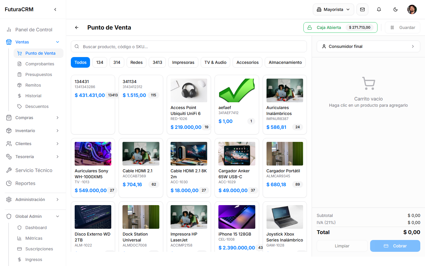 Vendé y facturá en el mismo lugar